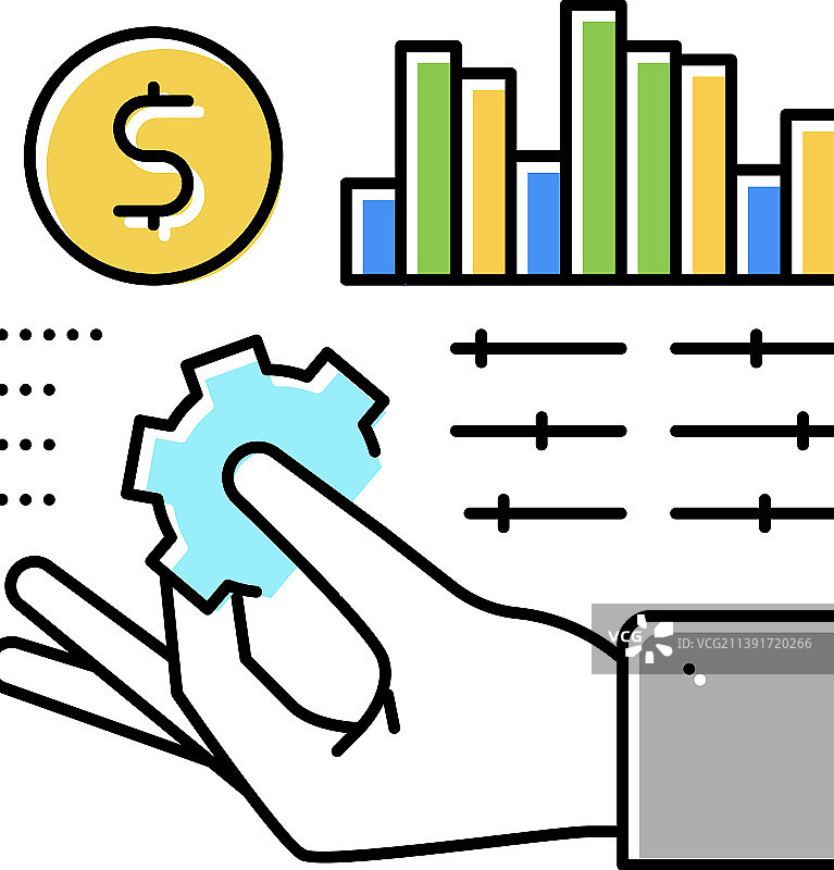 金融监管彩色图标图片素材