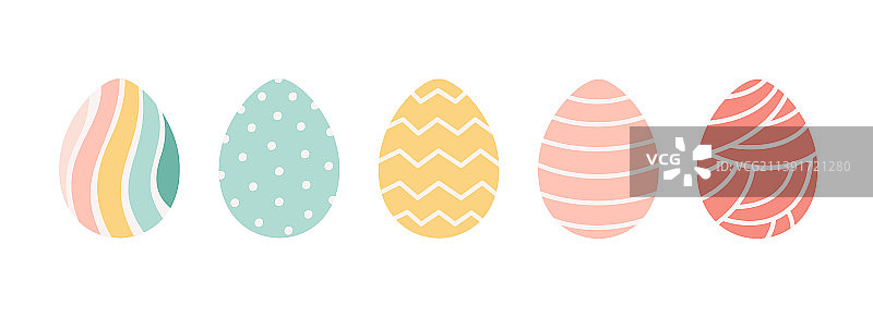 复活节彩蛋合集：彩绘复活节彩蛋图片素材