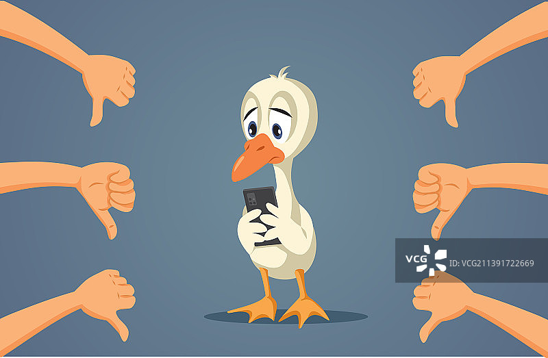 丑小鸭应对网络欺凌图片素材