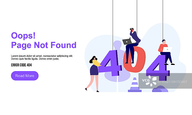 未找到页面，404错误创意图片素材