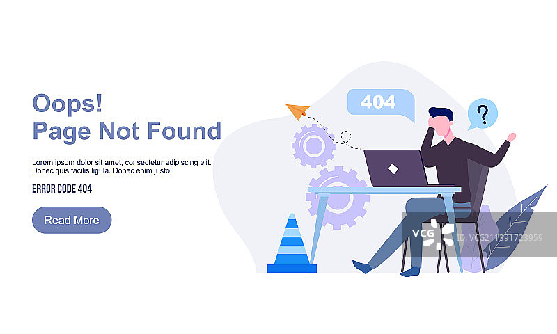 未找到页面，404错误创意图片素材