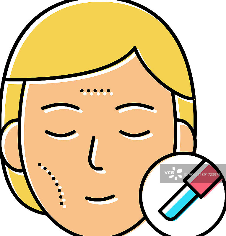 整形外科彩色图标图片素材