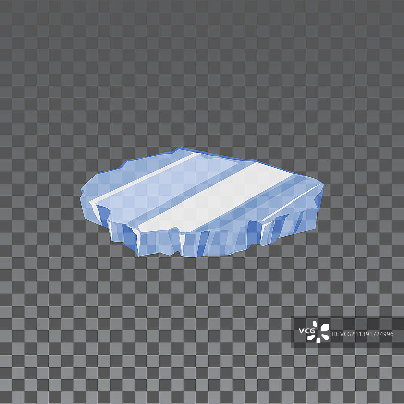 冰块或北极冰山扁平素材图片素材