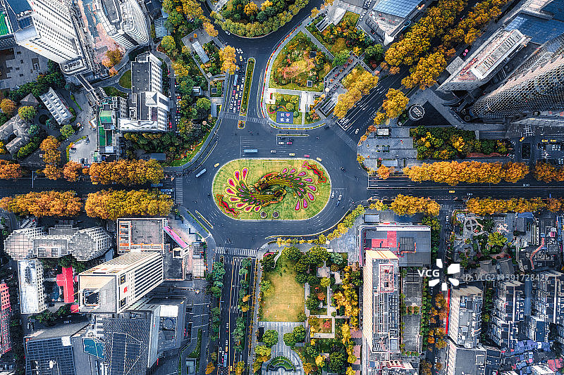 南京鼓楼广场航拍图片素材