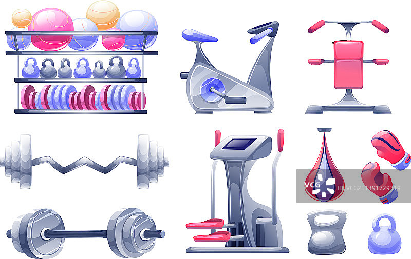 健身器材：打造健壮肌肉和苗条身材图片素材
