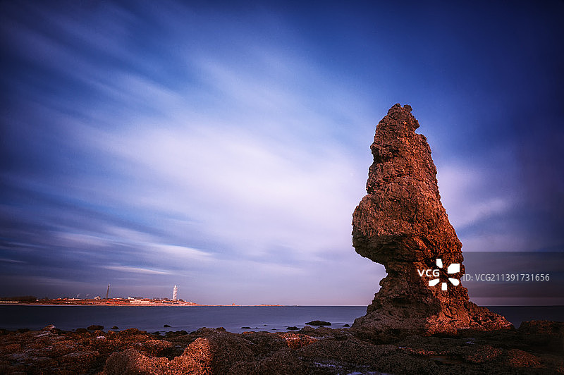 中国辽宁东戴河海景风光图片素材