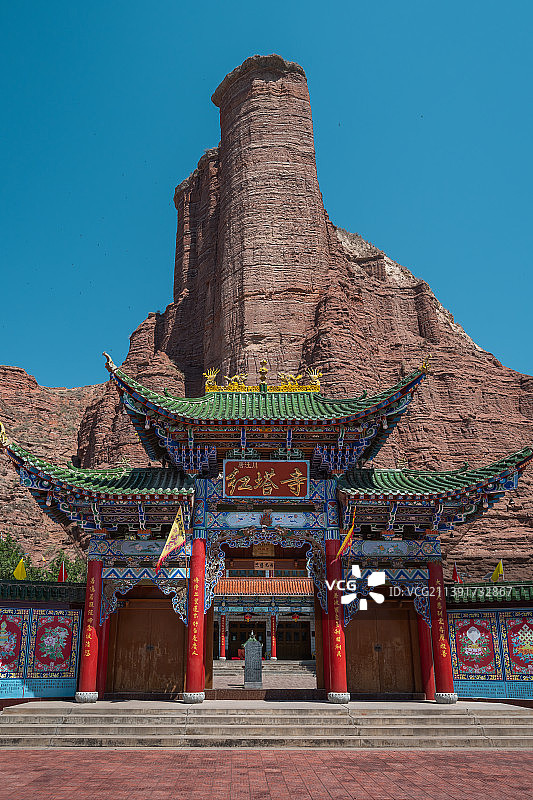 甘肃临夏东乡县唐汪川红塔寺图片素材