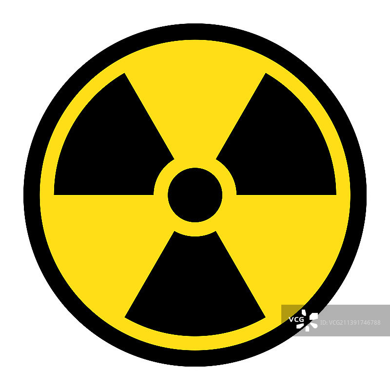放射性辐射危险标志符号图片素材