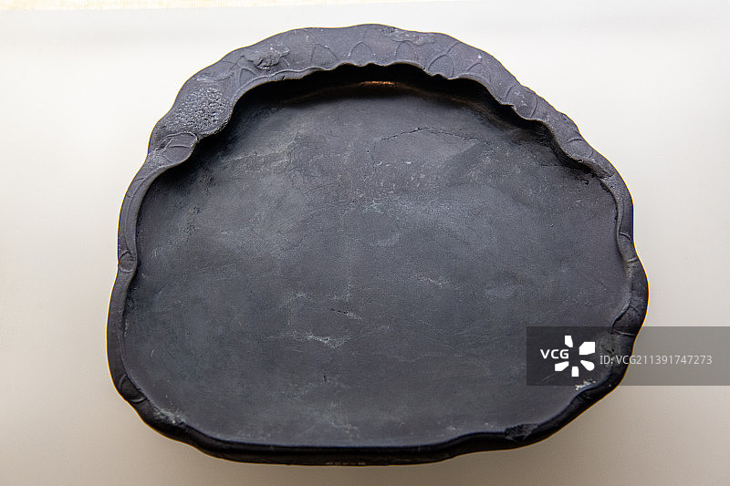 端石居巢作画砚图片素材