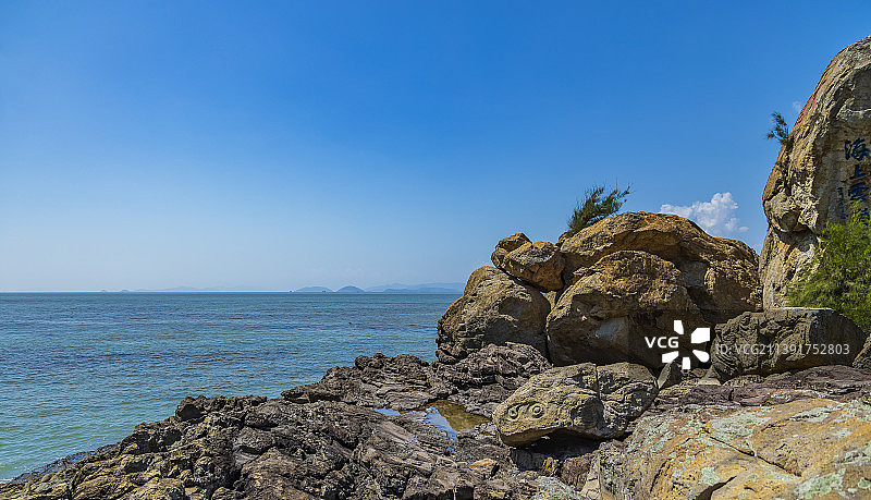 台州玉环·大鹿岛景区·龙门石刻图片素材