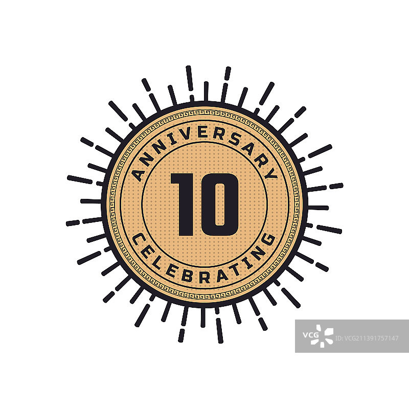 复古10周年庆典图片素材