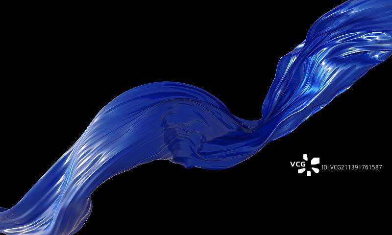 3D渲染抽象布料流体背景图片素材