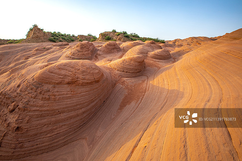 陕西靖边波浪谷图片素材