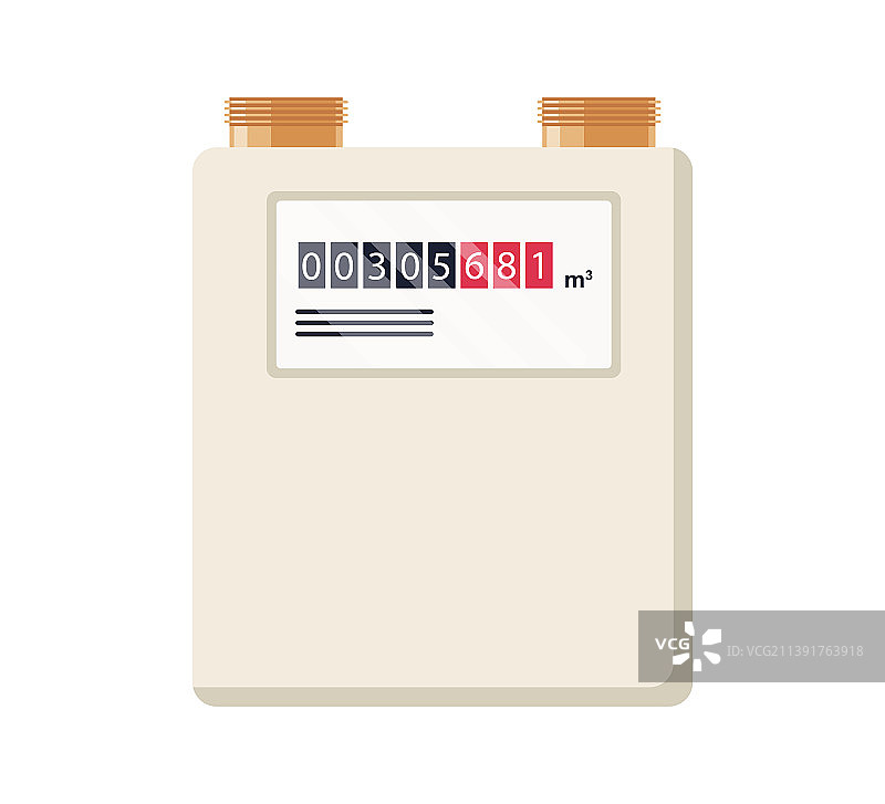 天然气家用自动燃气表图片素材