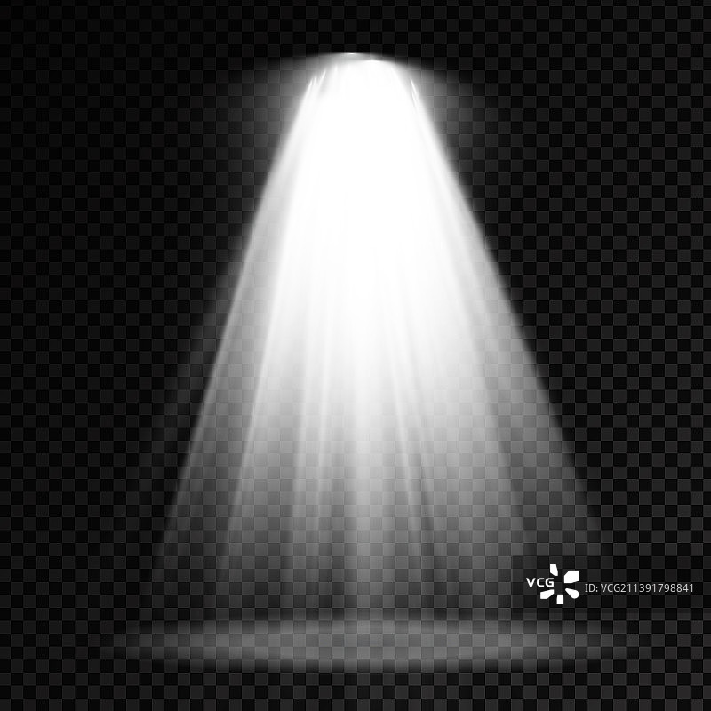白色聚光灯投影仪灯光合集图片素材