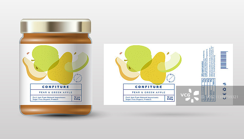 梨和苹果果酱图片素材