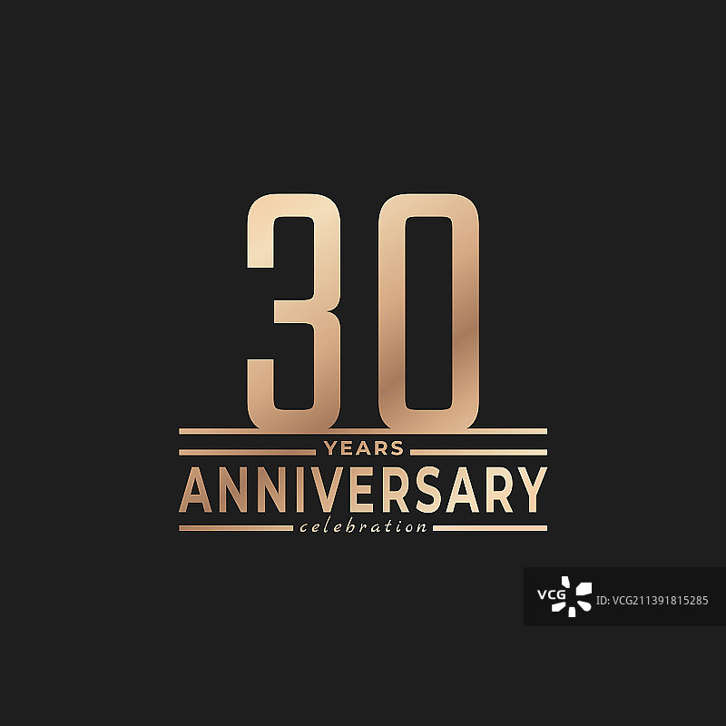 纤细数字30周年庆典图片素材