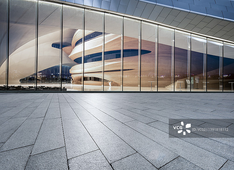 剧院建筑与建筑广场图片素材