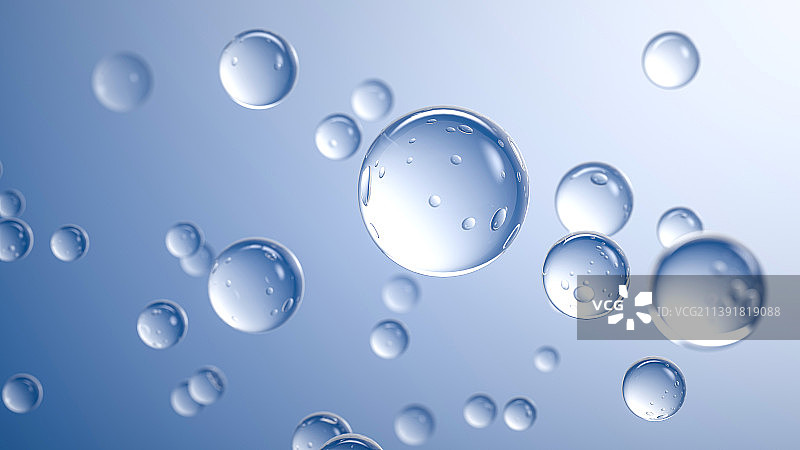 透明水珠分子图片素材