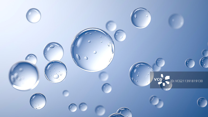 透明水珠分子图片素材