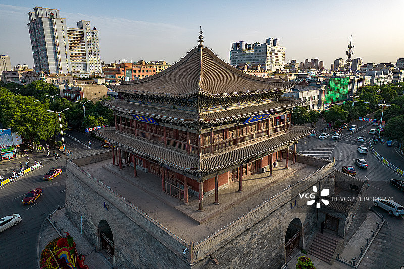 甘肃省张掖市镇远楼（张掖鼓楼）图片素材