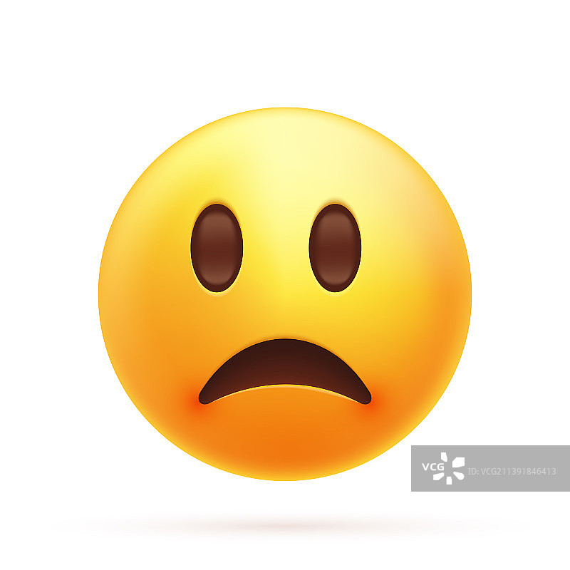 悲伤表情符号图标图片素材