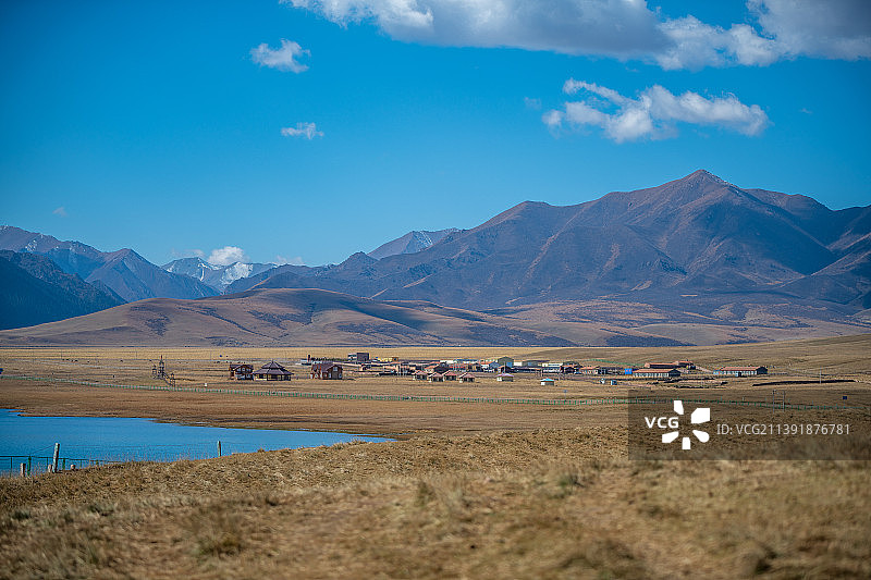 甘肃省张掖市山丹县山丹军马场，当前世界最大和历史最悠久的马场图片素材