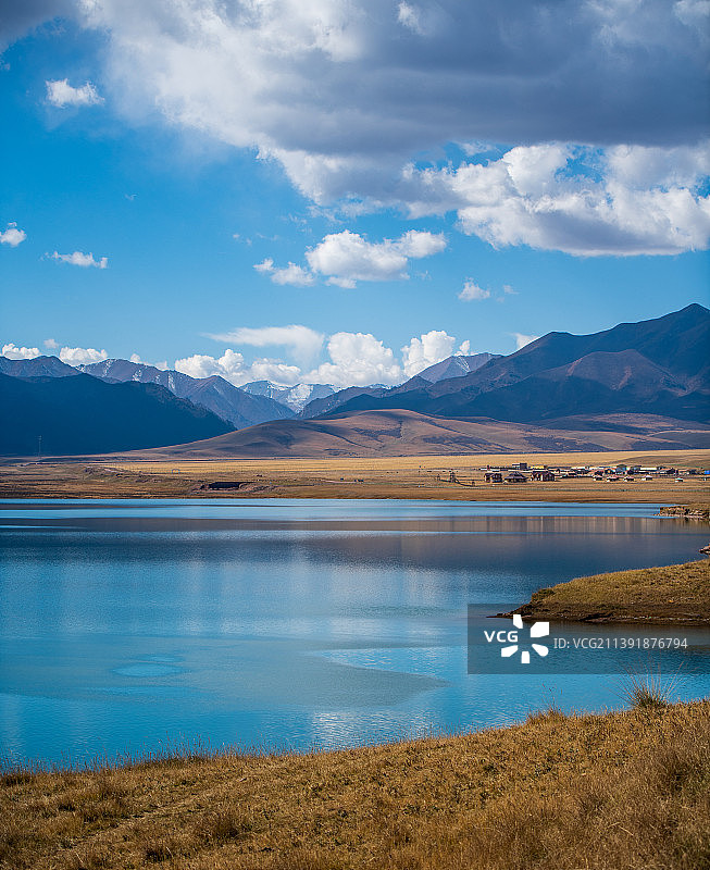 甘肃省张掖市山丹县山丹军马场，当前世界最大和历史最悠久的马场图片素材