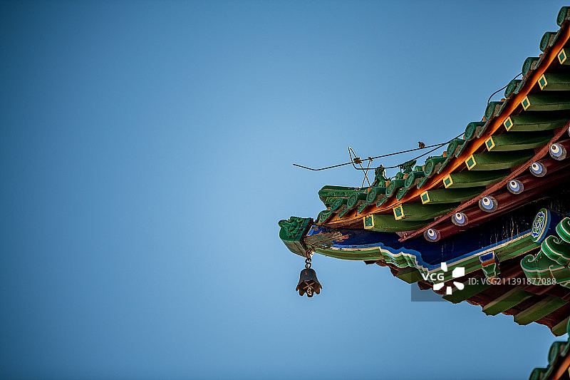 甘肃省金昌市永昌县明代钟鼓楼，是河西走廊重要的古建筑之一图片素材