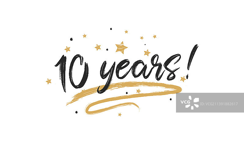 十周年精美刮刮贺卡图片素材