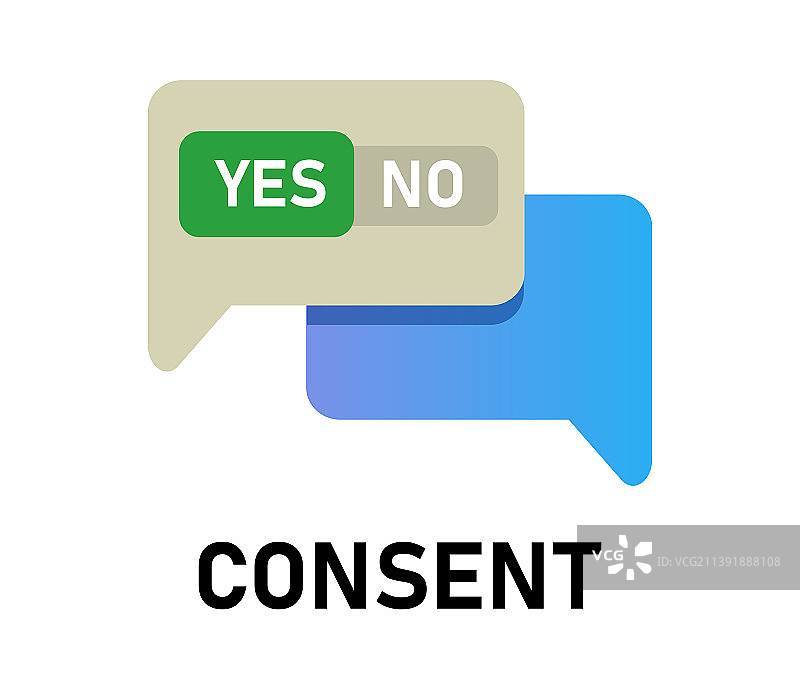 同意概念：赞成或不赞成图片素材