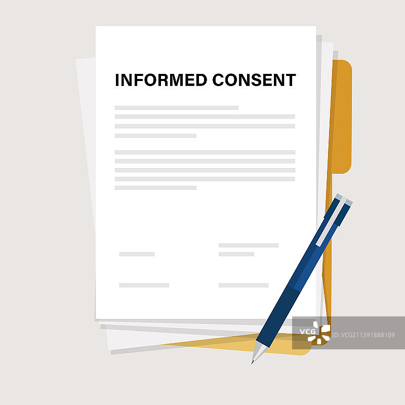 签署知情同意书图片素材
