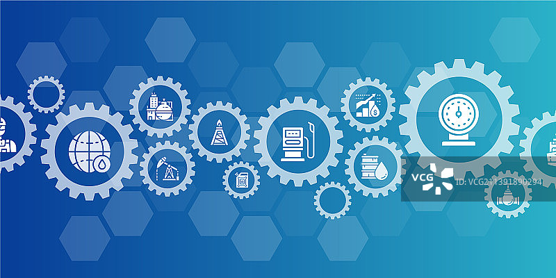 石油工业网站banner设计模板图片素材