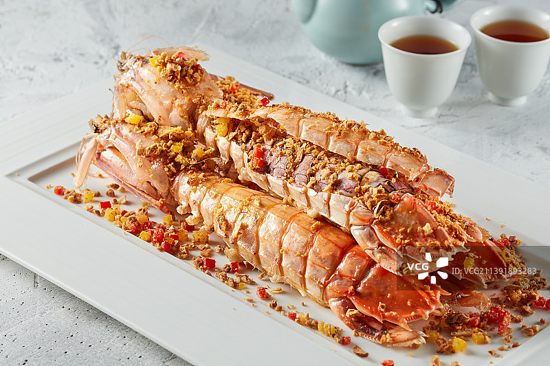 椒盐皮皮虾图片素材