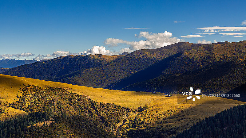 中国四川甘孜藏族自治州川西沿路风光图片素材