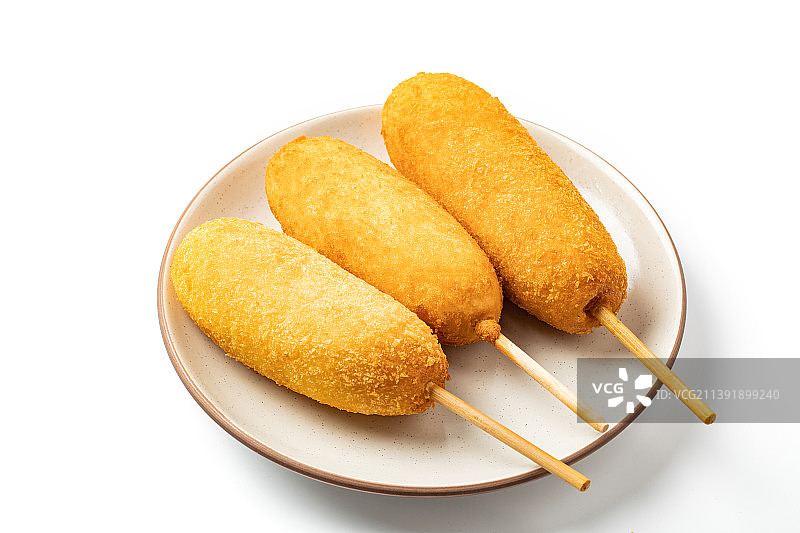 芝士热狗棒图片素材