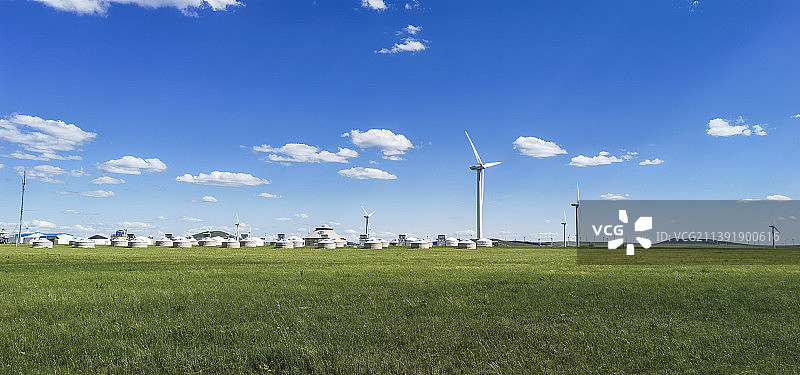 2022年盛夏，美丽的锡林郭勒大草原。图片素材