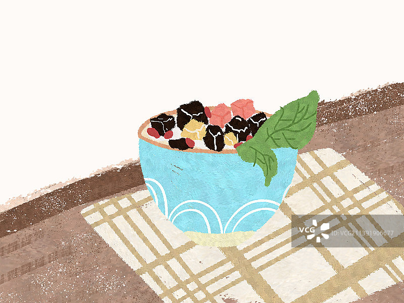 吃一碗冰粉烧仙草下午茶奶茶零食小吃夏日降暑网红美食图片素材