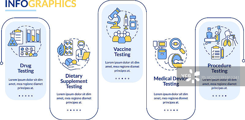 待测事项矩形信息图模板图片素材