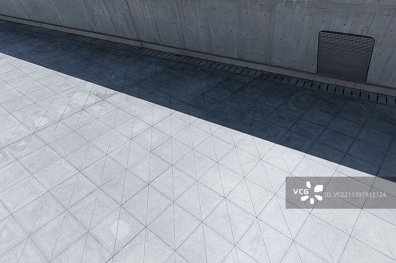 俯视混凝土停车场——汽车广告背景图图片素材