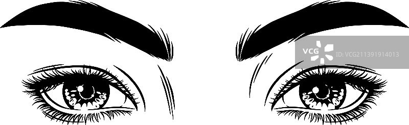 美丽的女人眼睛图片素材