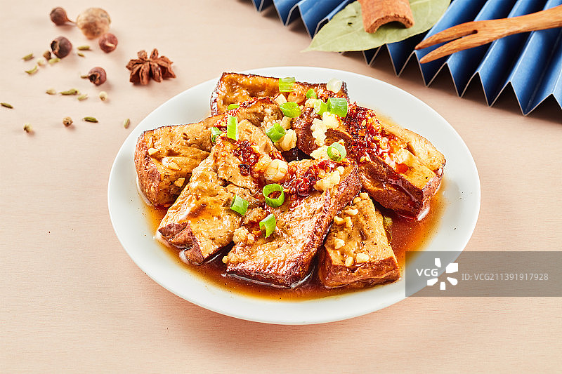 香热卤豆干图片素材