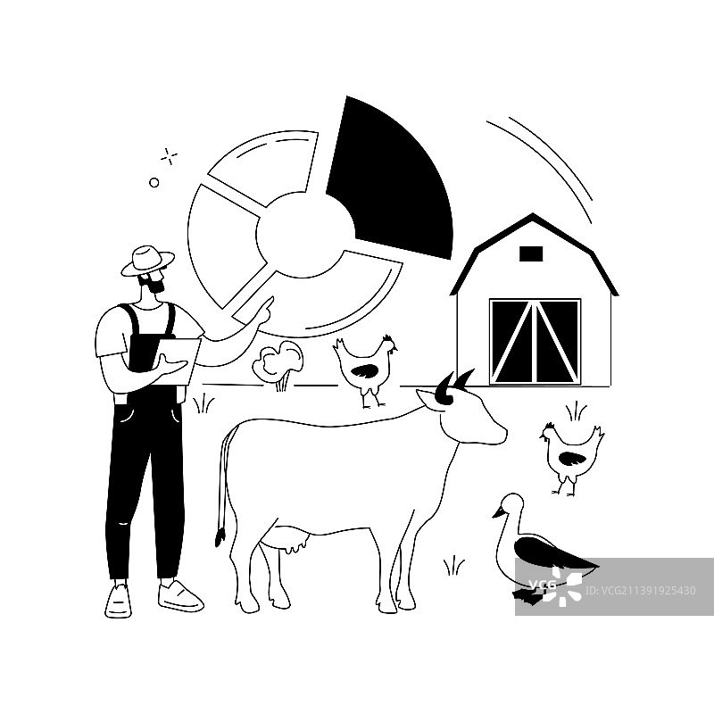 整体管理抽象概念图片素材