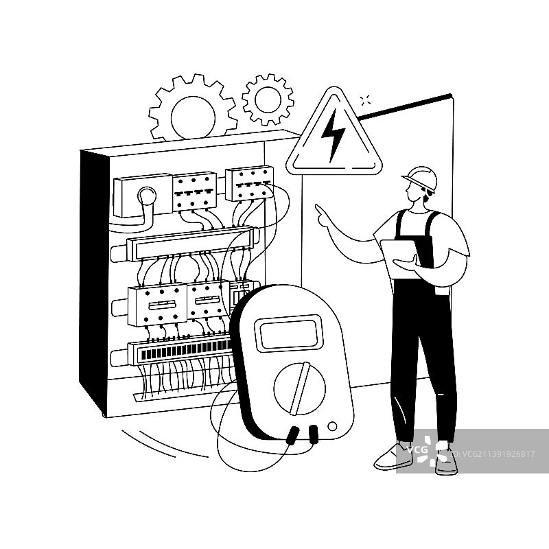 电工技术抽象概念图片素材