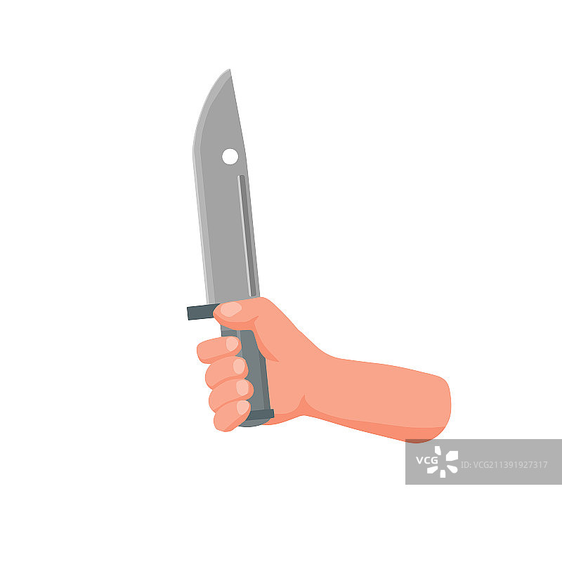 手持刀具的危险姿势图片素材