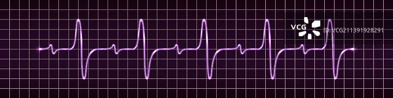 电脉冲信号心跳脉冲显示图片素材