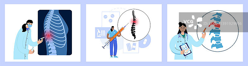 脊椎注射概念图片素材