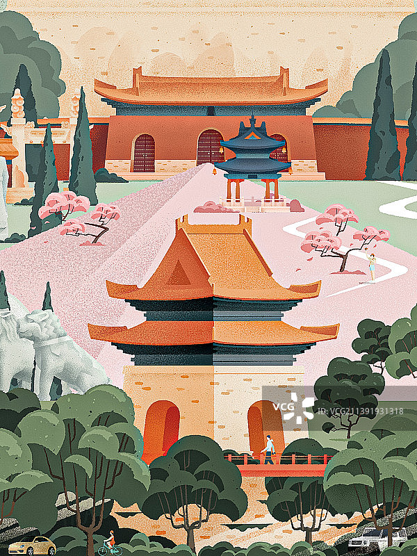 紫金山建筑文物图片素材