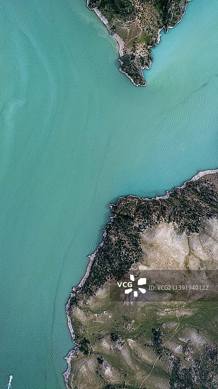 航拍鳄鱼湾图片素材