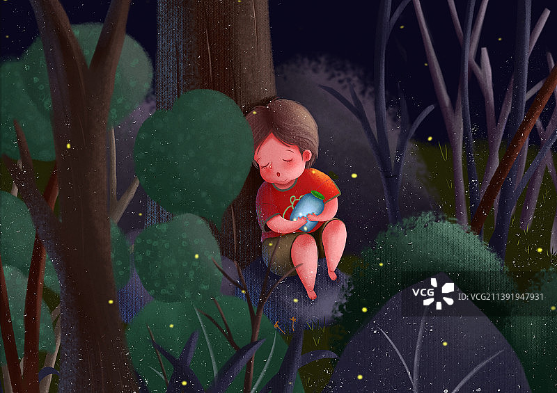 虫儿飞插画图片素材